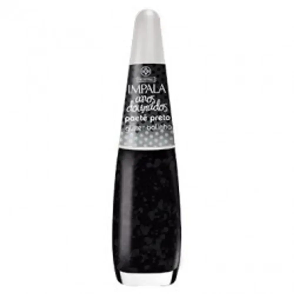 Esmalte Anos Dourados Paete Preto 7.5ml Impala