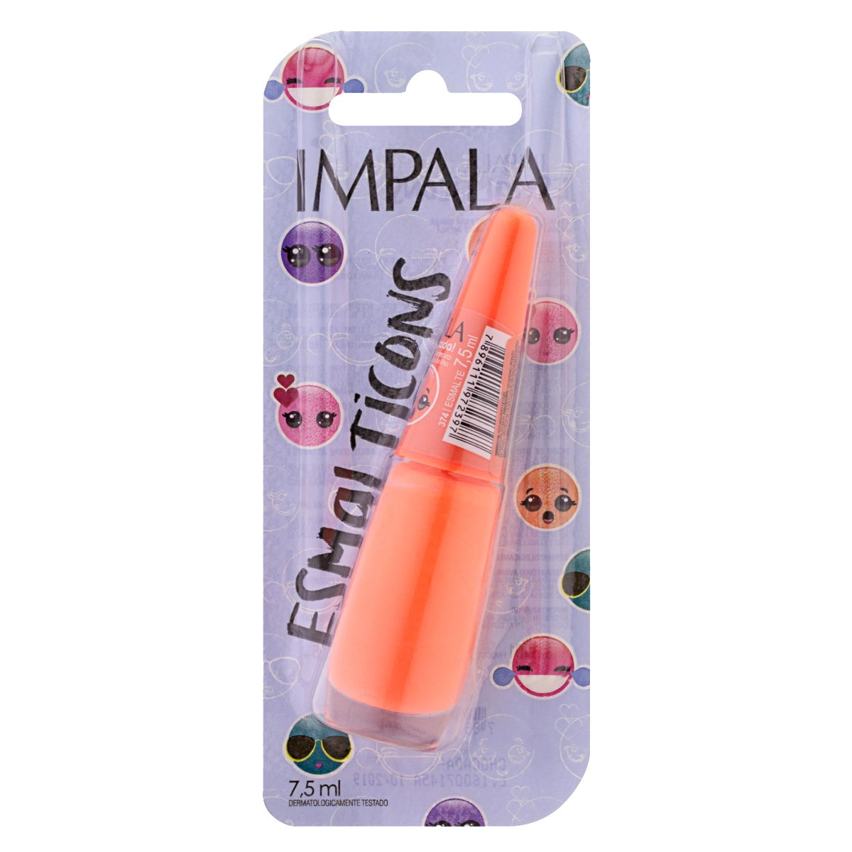 Esmalte Cremoso Semi Brilho Chocada Impala Esmalticons Blister 7,5ml