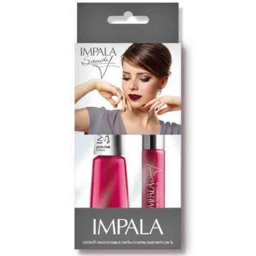 Colecao Sandy Esmalte Ponto Final 8ml Batom 4g Impala