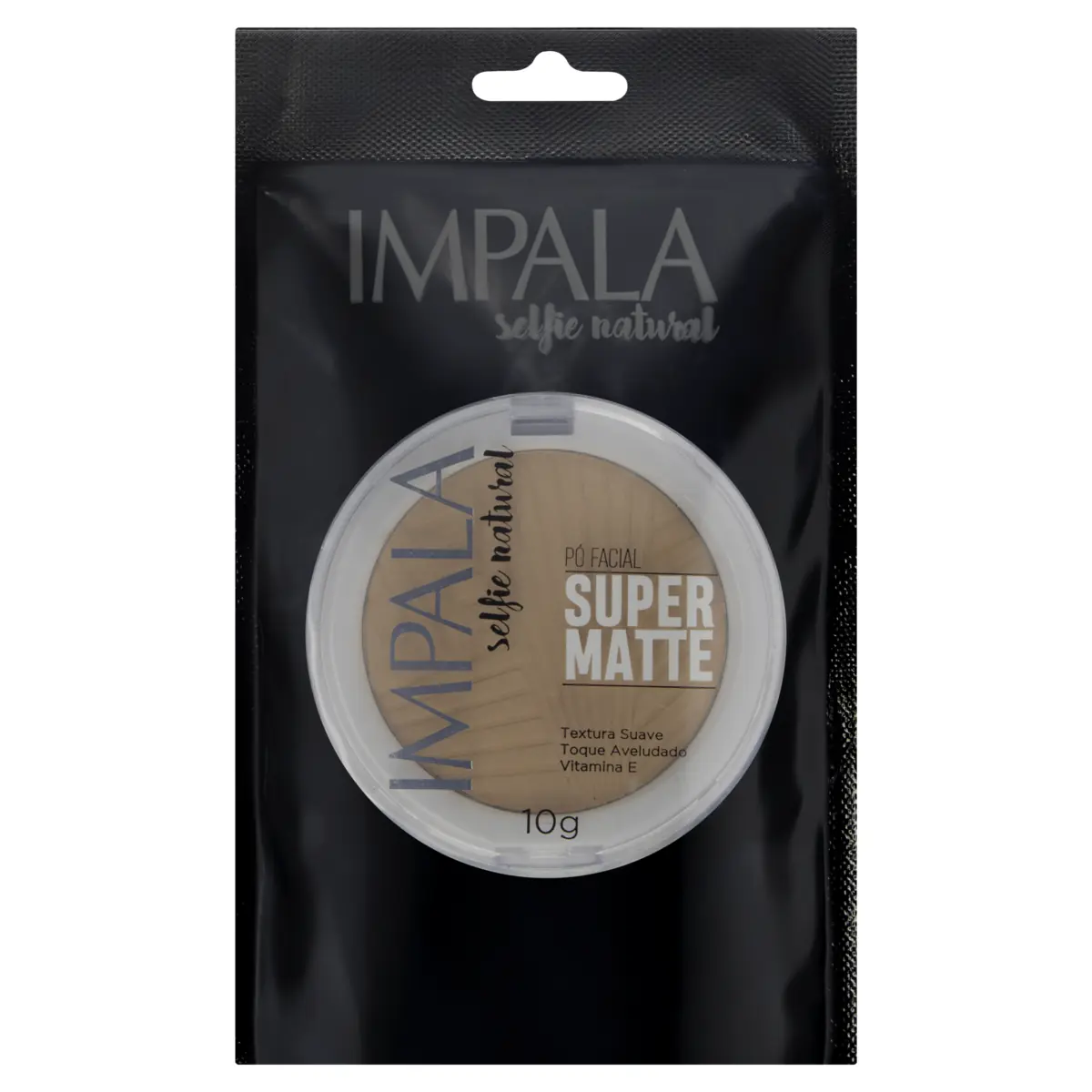 Pó Compacto Super Matte Facial 01 Impala Selfie Natural 10g