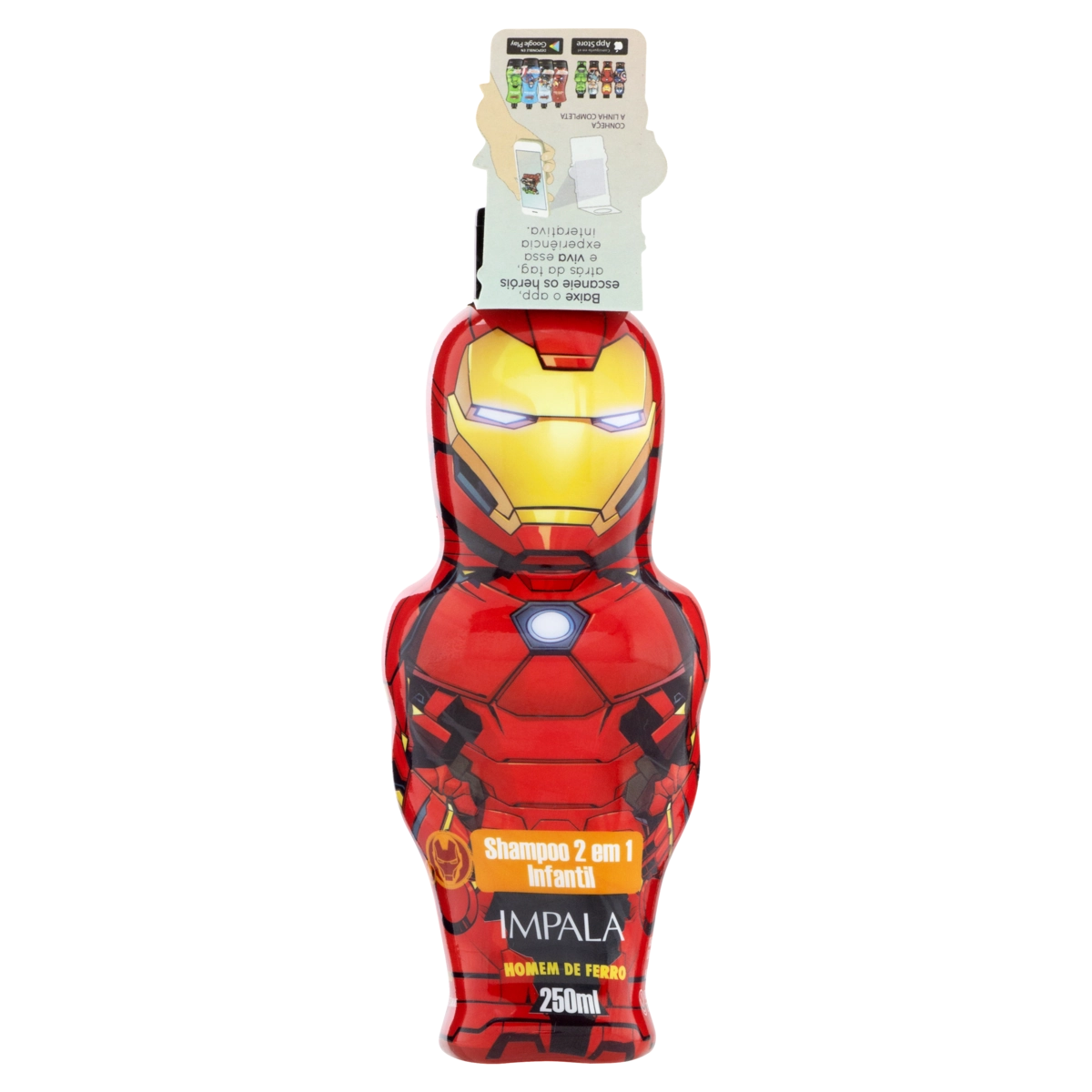 Shampoo Infantil 2 Em 1 Homem De Ferro Impala Frasco 250ml