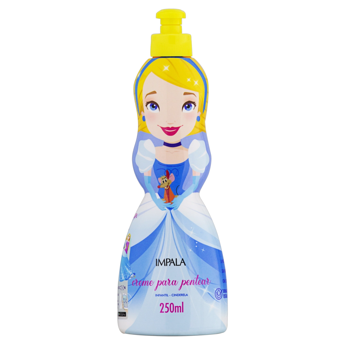 Creme Para Pentear Infantil Cinderela Impala Frasco 250ml