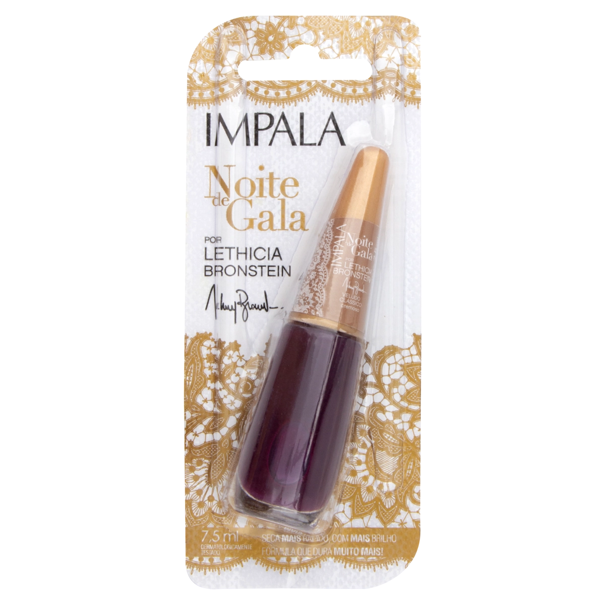 Esmalte Cremoso Veludo Clássico Impala Noite De Gala Blister 7,5ml