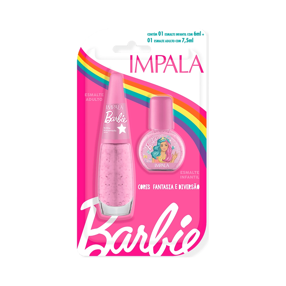 Esm Impala Barbie Brilho Encantado 7,5ml Esm 6ml