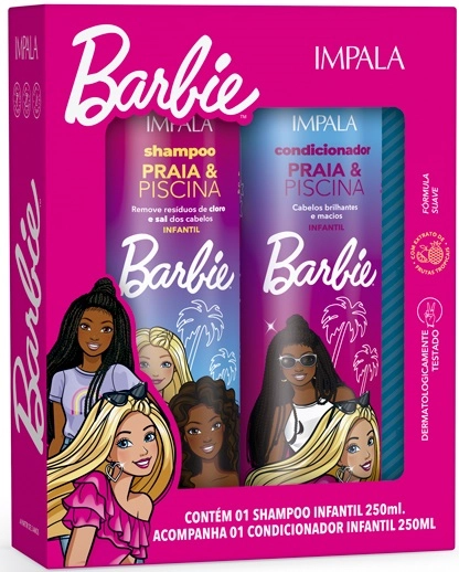 Kit Barbie Sh Cond 250ml Praia E Piscina