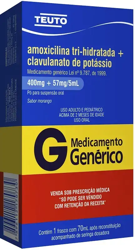 Mg Amoxicilina 400 57mg 70ml Teuto