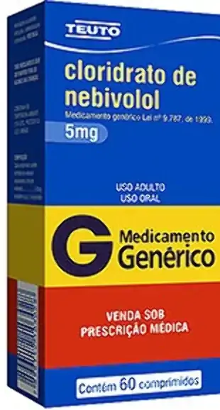 Cloridrato De Nebivolol 5mg Cx 60 Comp