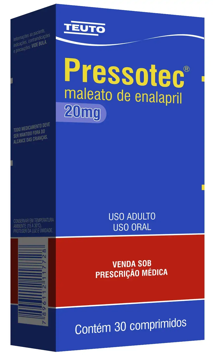 Pressotec 20mg Cx 30 Comp