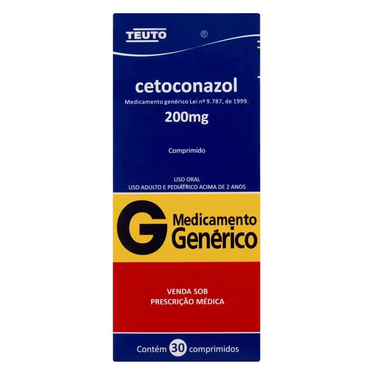 Cetoconazol 200mg Teuto Caixa 30 Comprimidos