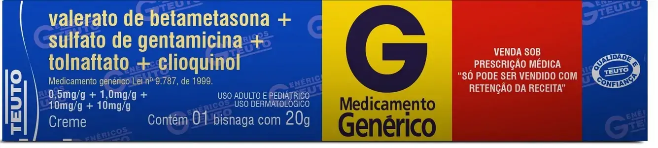 Val Betametasona Gentamicina Tolnaftato Clioq 10 Mg/g 1 Mg/g 10 Mg/g 0,5 Mg/g Creme Teuto Genérico