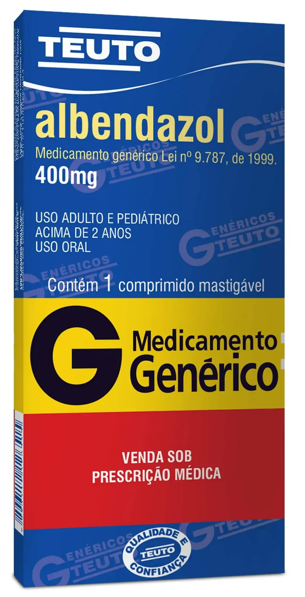 Albendazol 400 Mg 1 Comprimidos Teuto Genérico