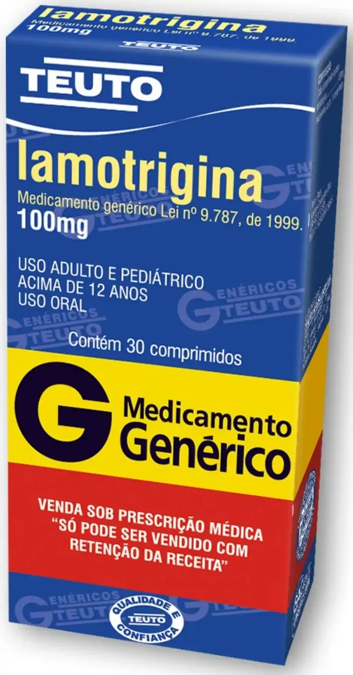 Lamotrigina 100 Mg 30 Comprimidos Teuto Genérico