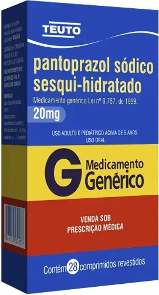 Pantoprazol 20mg Cx 28 Comp Rev
