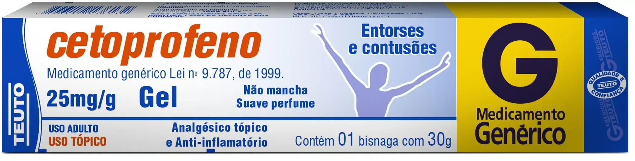 Cetoprofeno 25 Mg/g Gel Teuto Genérico