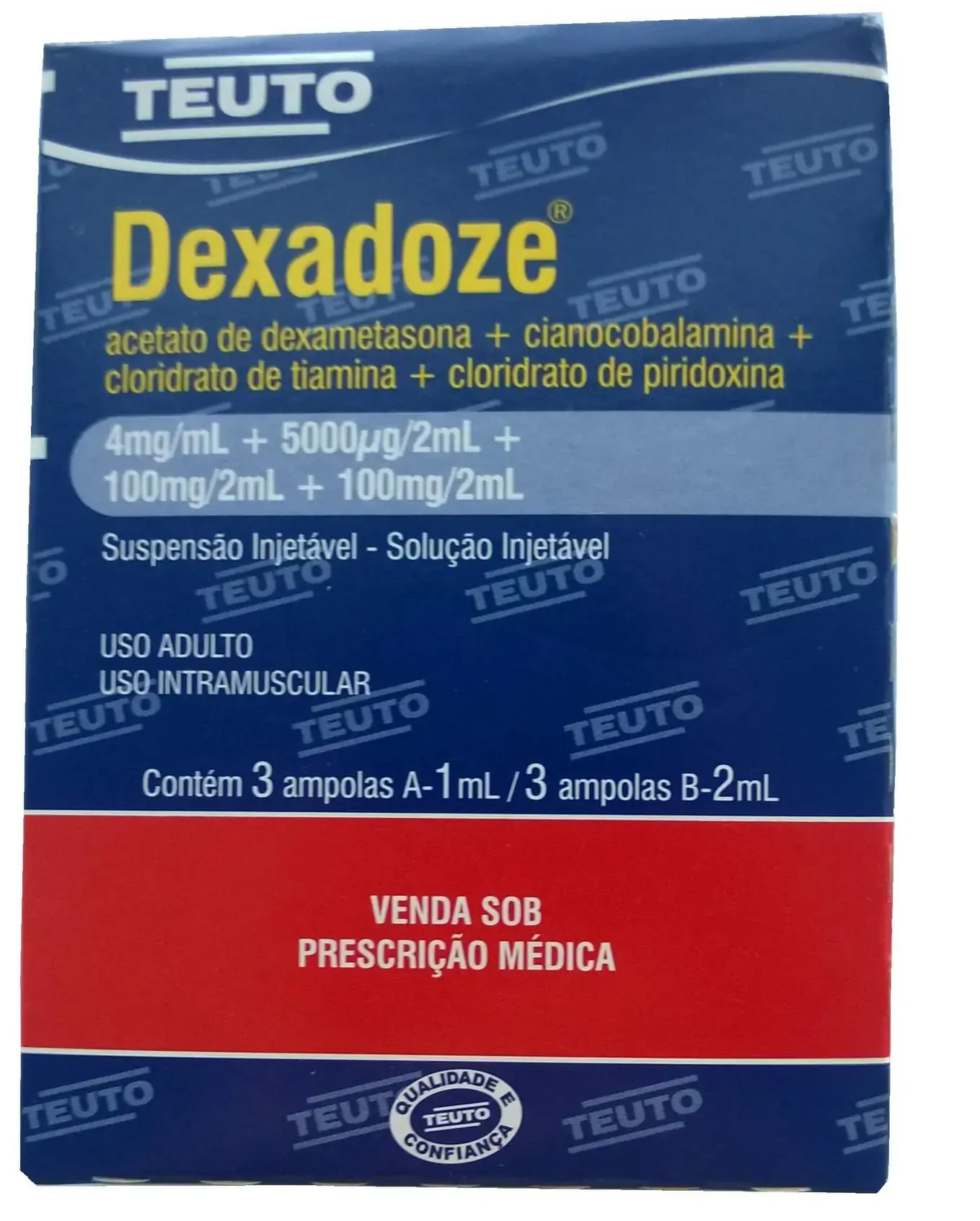 Dexadoze 4 Mg 5 Mg 100 Mg 100 Mg 3 Ampolas Teuto Similar