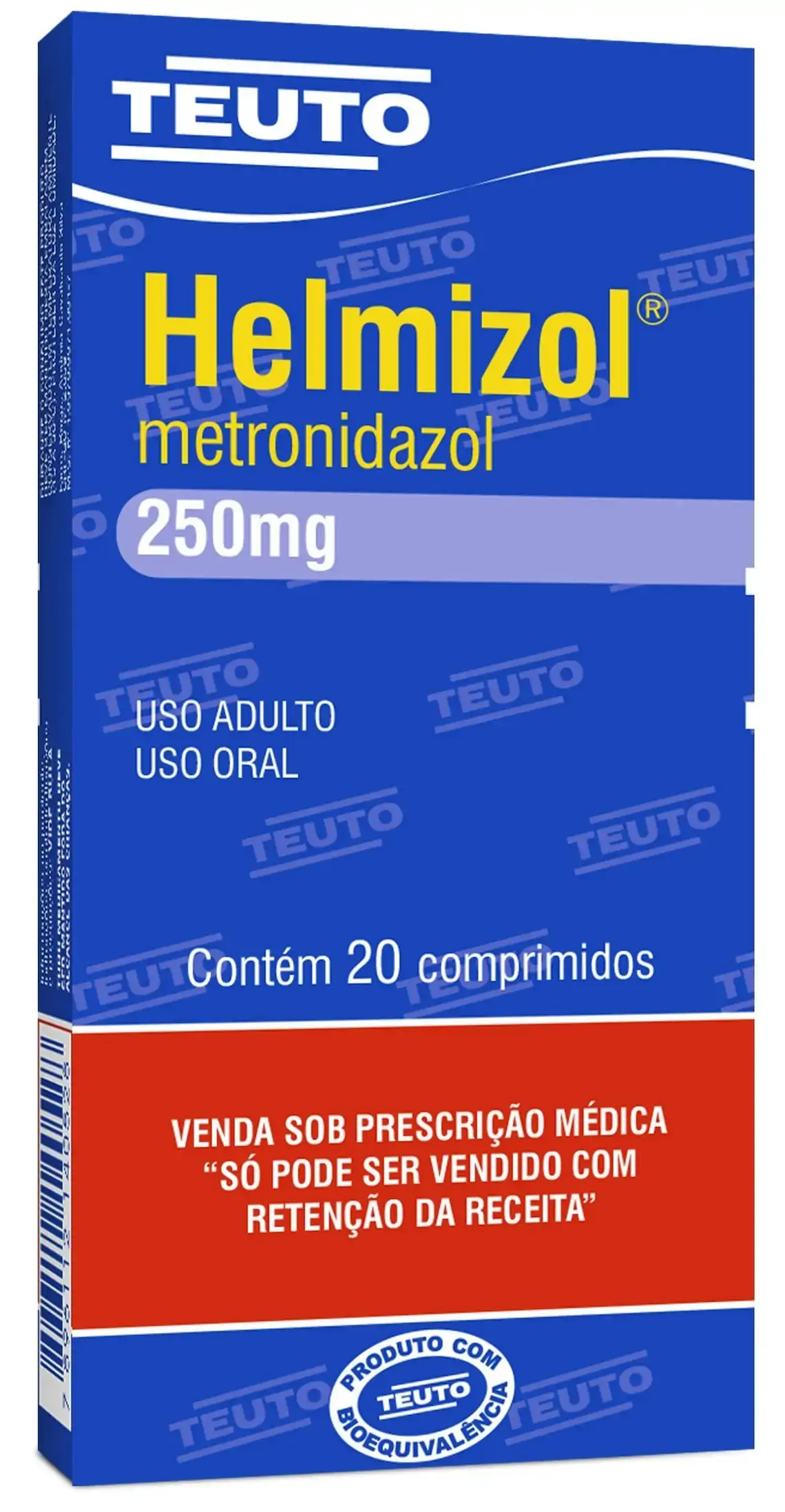 Helmizol 250 Mg 20 Comprimidos Teuto Similar