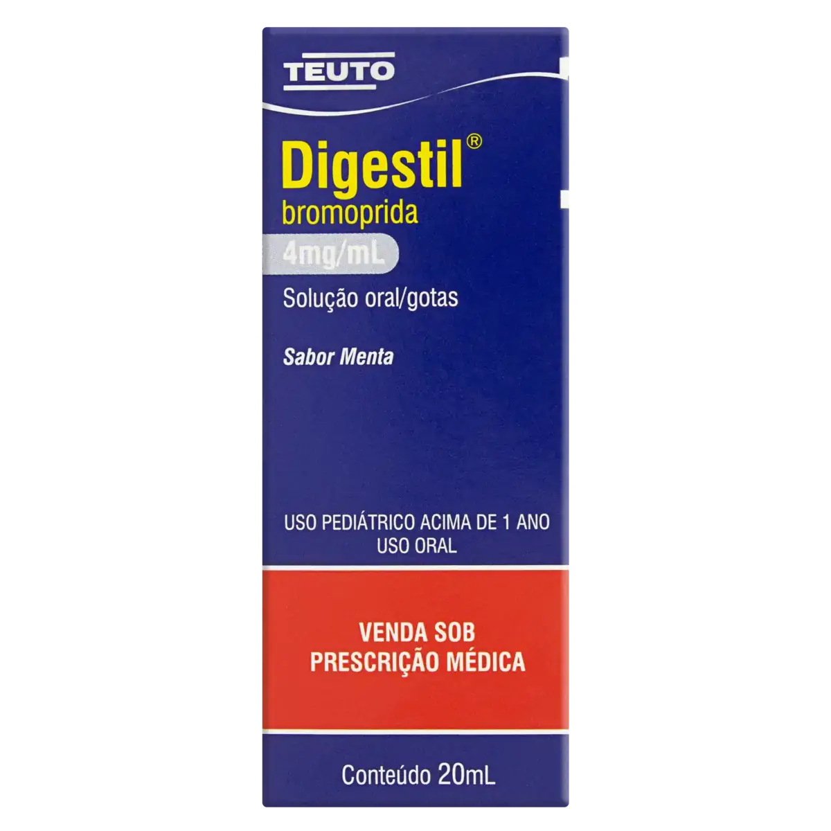 Digestil 4mg/ml Menta Teuto Caixa 20ml Solução Gotas