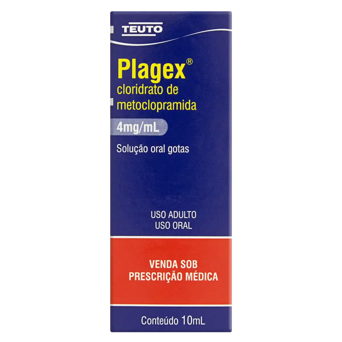Plagex 4mg/ml Teuto Caixa 10ml Solução Gotas