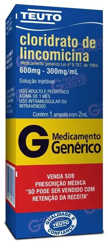 Cloridrato De Lincomicina 300 Mg/ml Ampola 2 Ml Teuto Genérico
