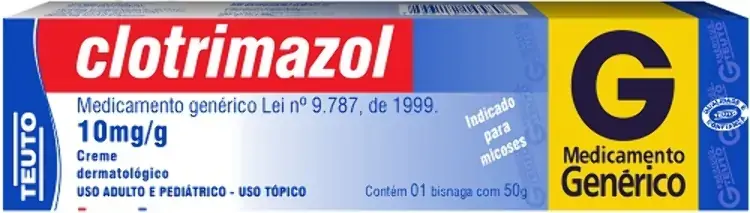 Clotrimazol 10 Mg/g Creme Dermatológico Teuto Genérico