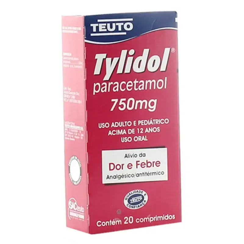 Tylidol 750 Mg 20 Comprimidos Teuto Similar