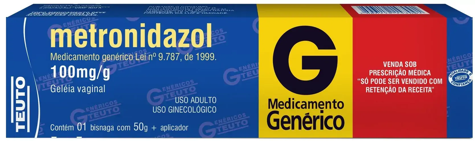 Metronidazol 100 Mg/g Gel Teuto Genérico