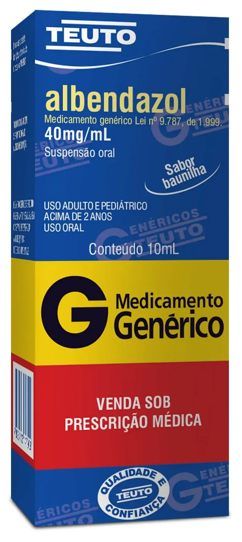 Albendazol 40 Mg/ml 1 Ml Teuto Genérico