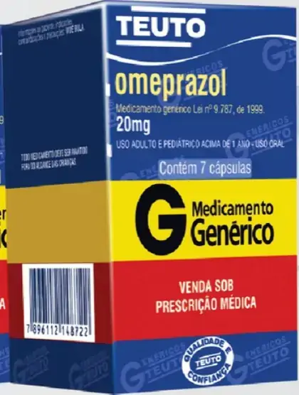 Omeprazol 20 Mg 7 Cápsulas Teuto Genérico