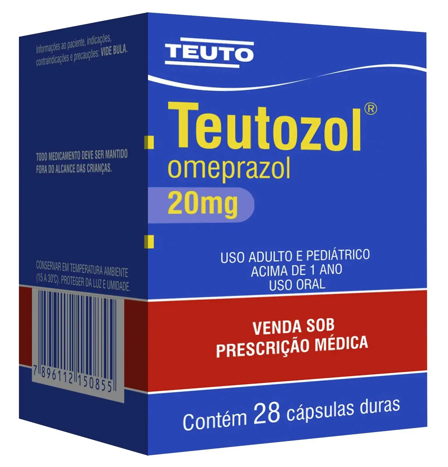 Teutozol 20mg Cx 28 Cap Gel Dura
