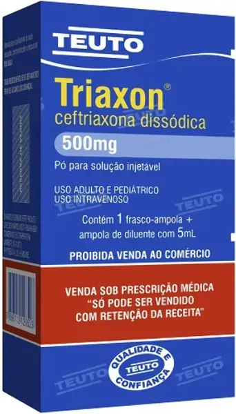Triaxon 500 Mg 1 Frasco Ampola Teuto Similar