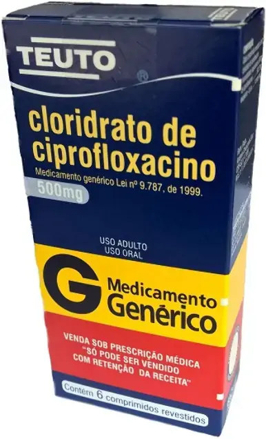 Clor De Ciprofloxacino 500mg Cx 6 Comp Rev