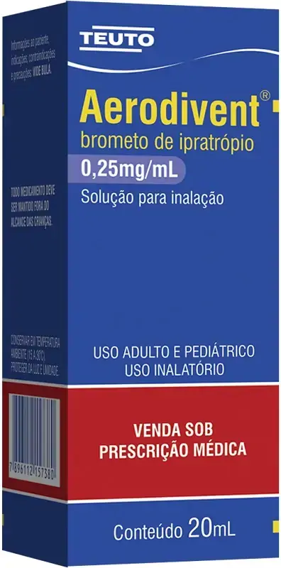 Aerodivent 0,25mg/ml Sol Inal Fr Gts X