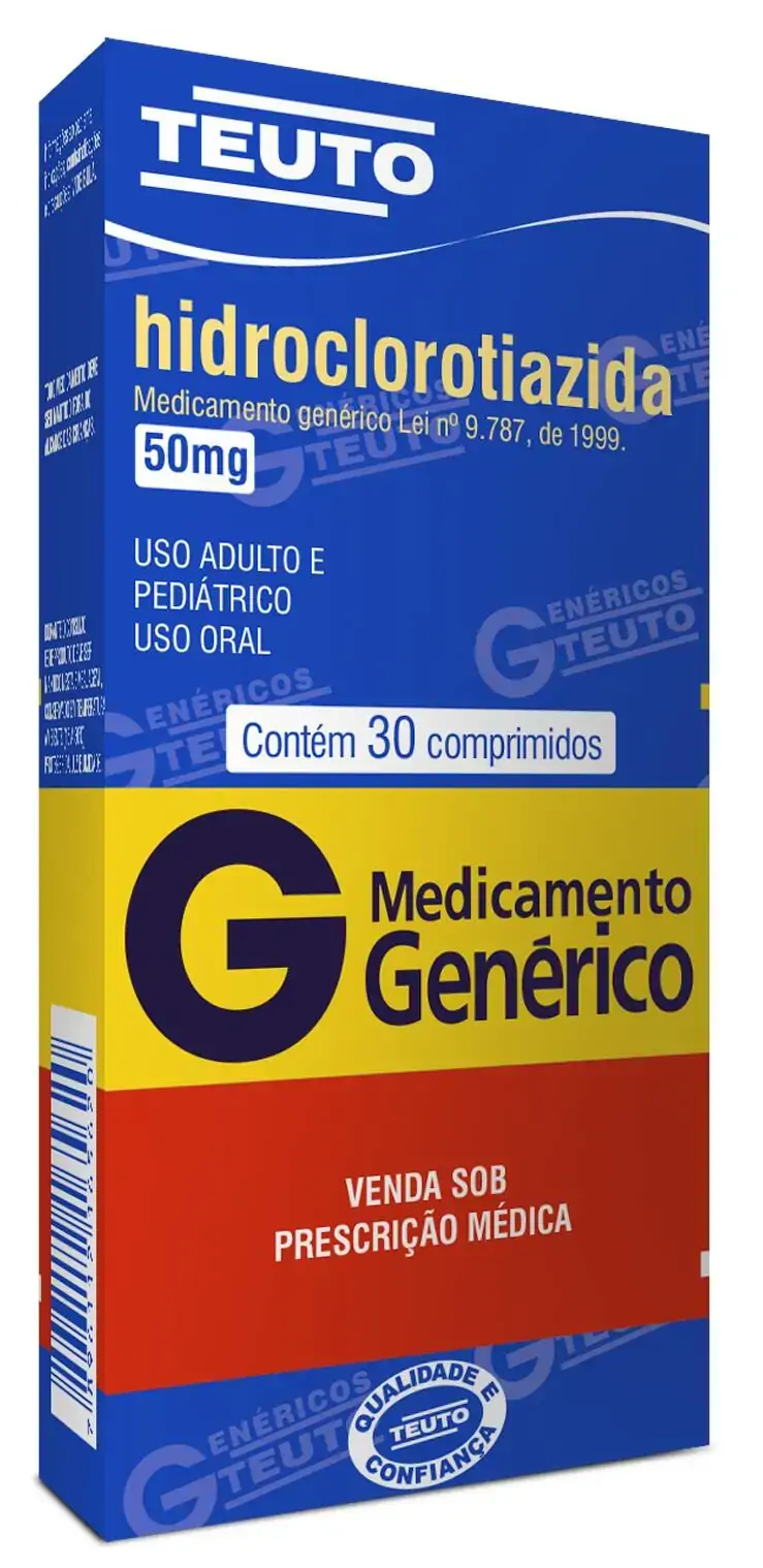 Hidroclorotiazida 50mg C/ 30 Cp