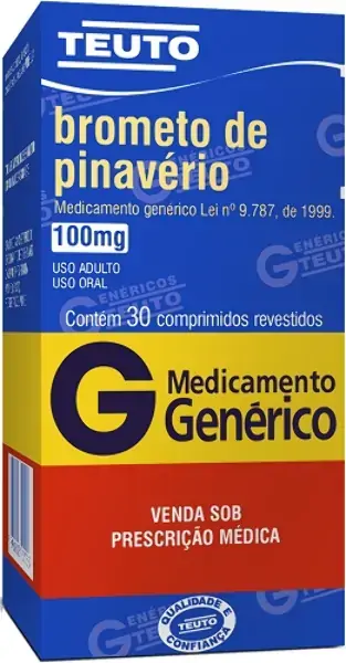 Brometo De Pinaverio 100mg Cx 30 Comp Rev