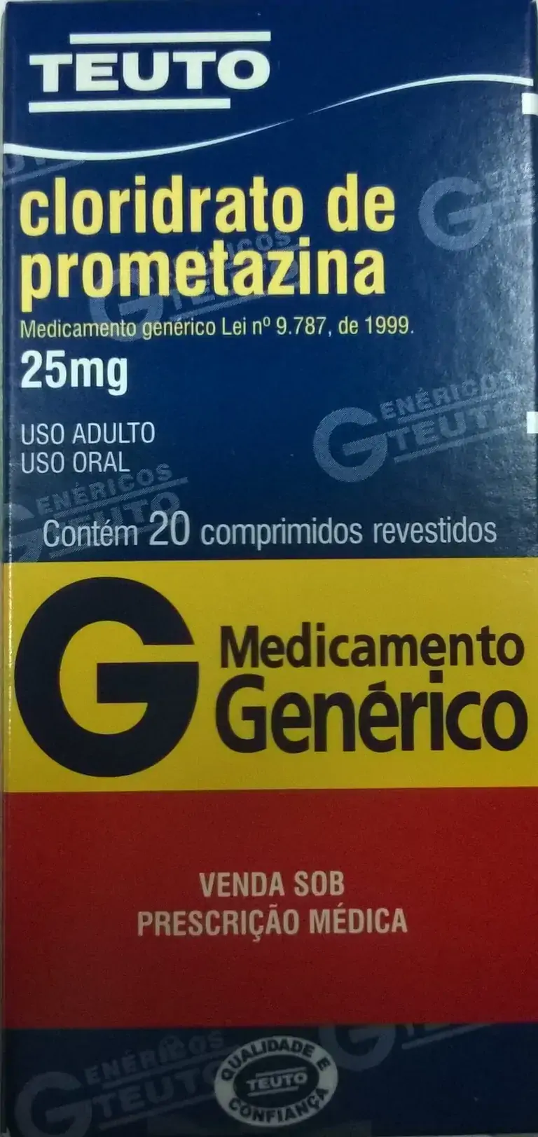 Prometazina 25mg 20comp Teuto