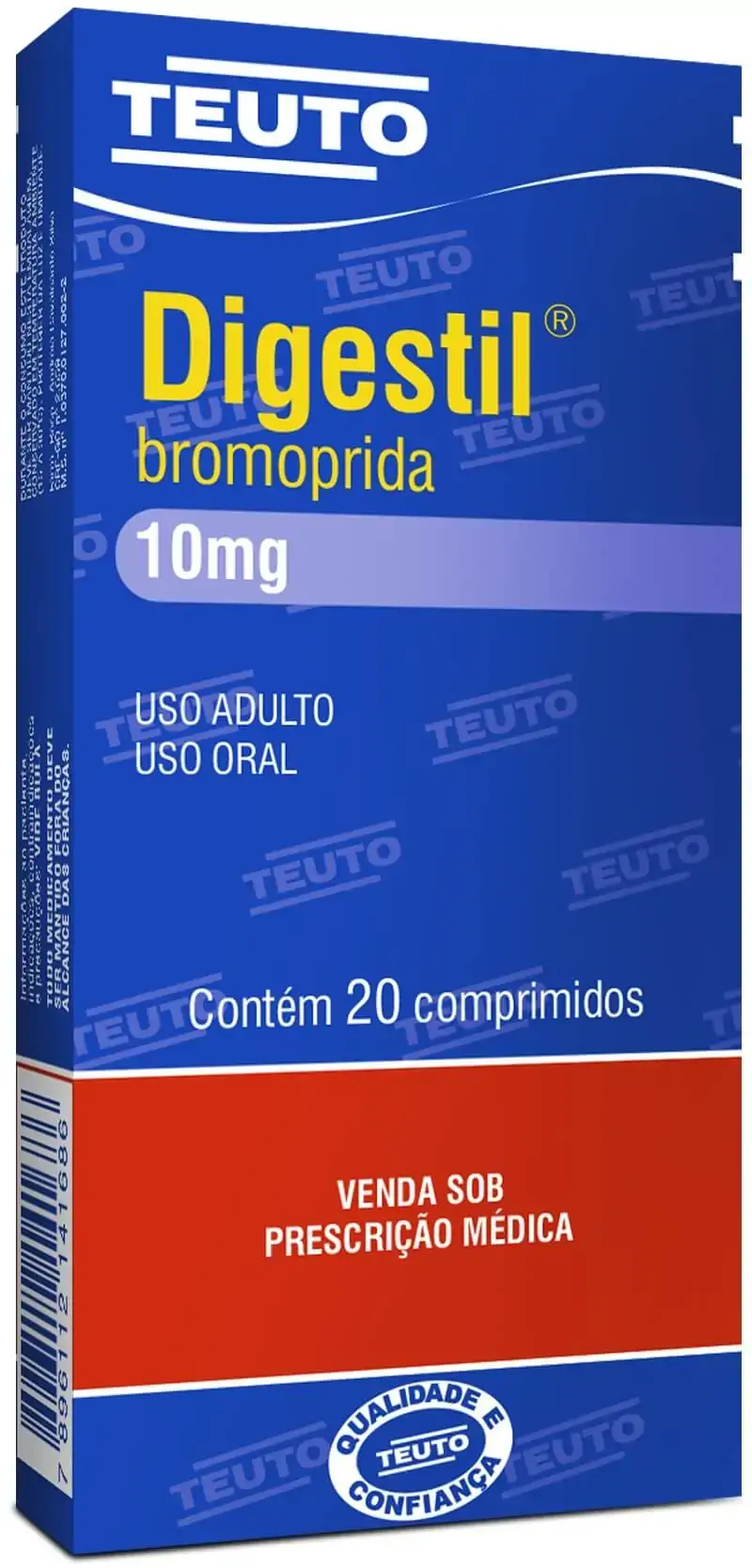 Digestil 10mg Plast C/20 Comp Teuto