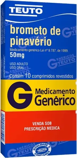 Brometo De Pinaverio 50mg Caixa 10 Comp Rev