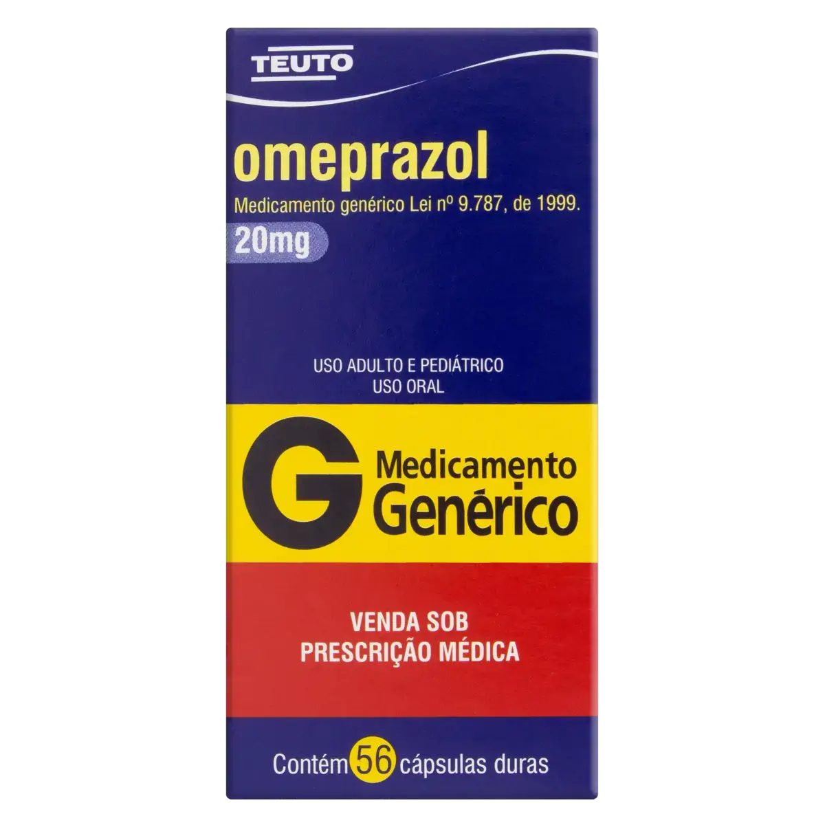 Omeprazol 20mg Teuto Caixa 56 Cápsulas