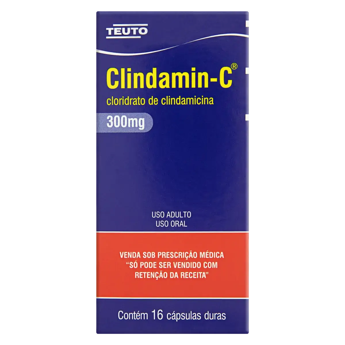 Clindamin C 300mg Teuto Caixa 16 Cápsulas