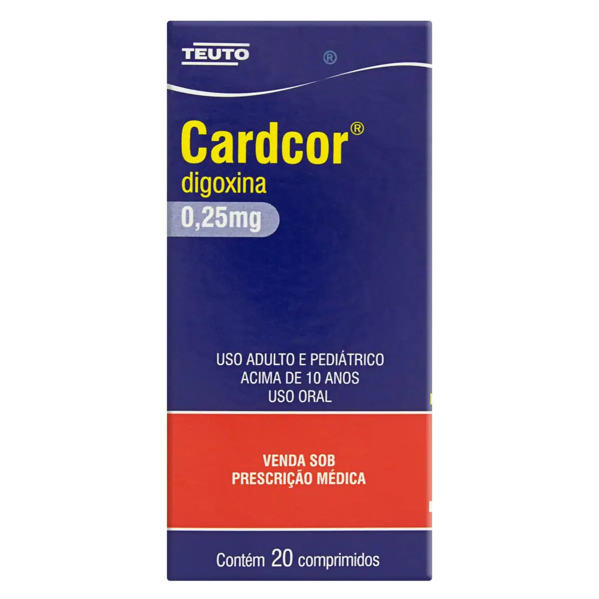 Cardcor 0,25mg Teuto Caixa 20 Comprimidos