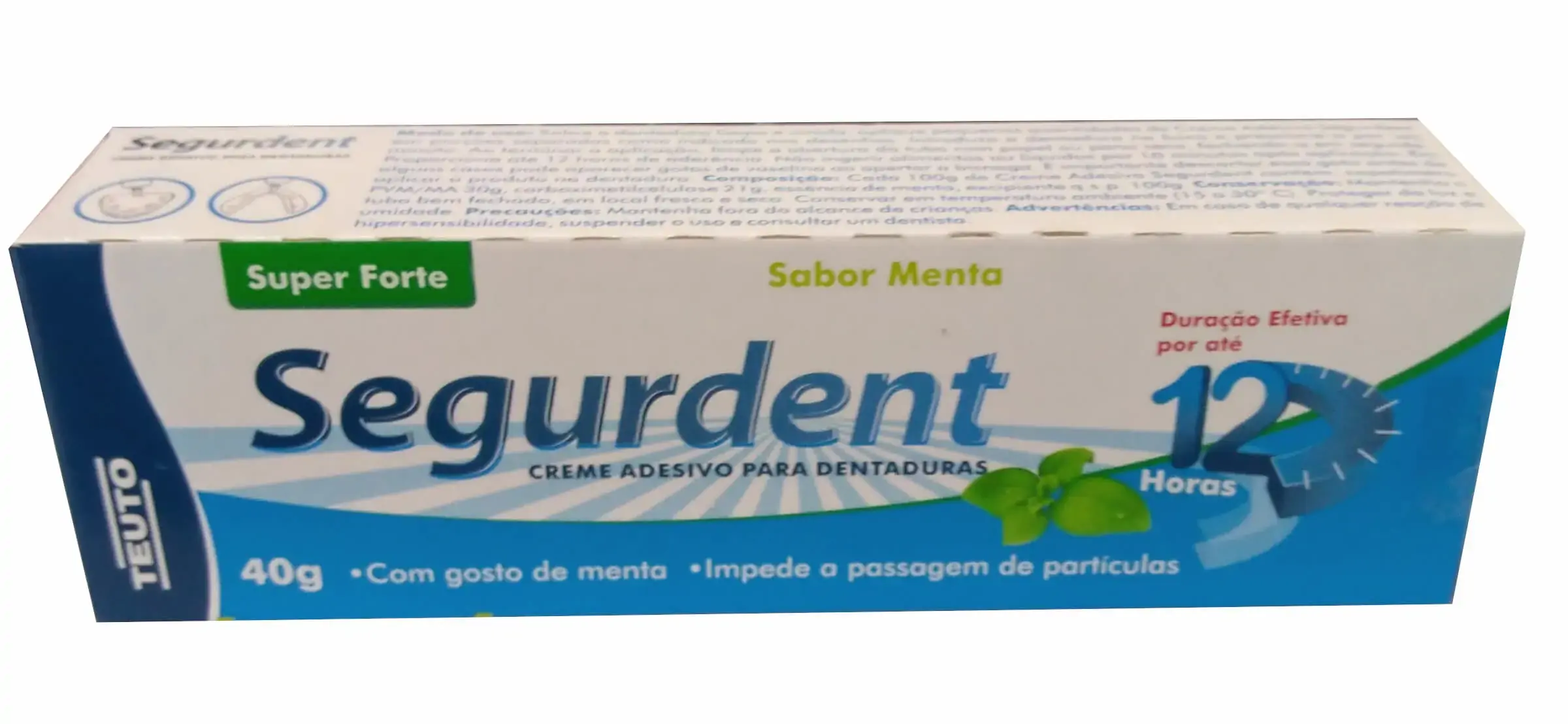 Corega Segurdent Adesivo Creme 40gramas Menta