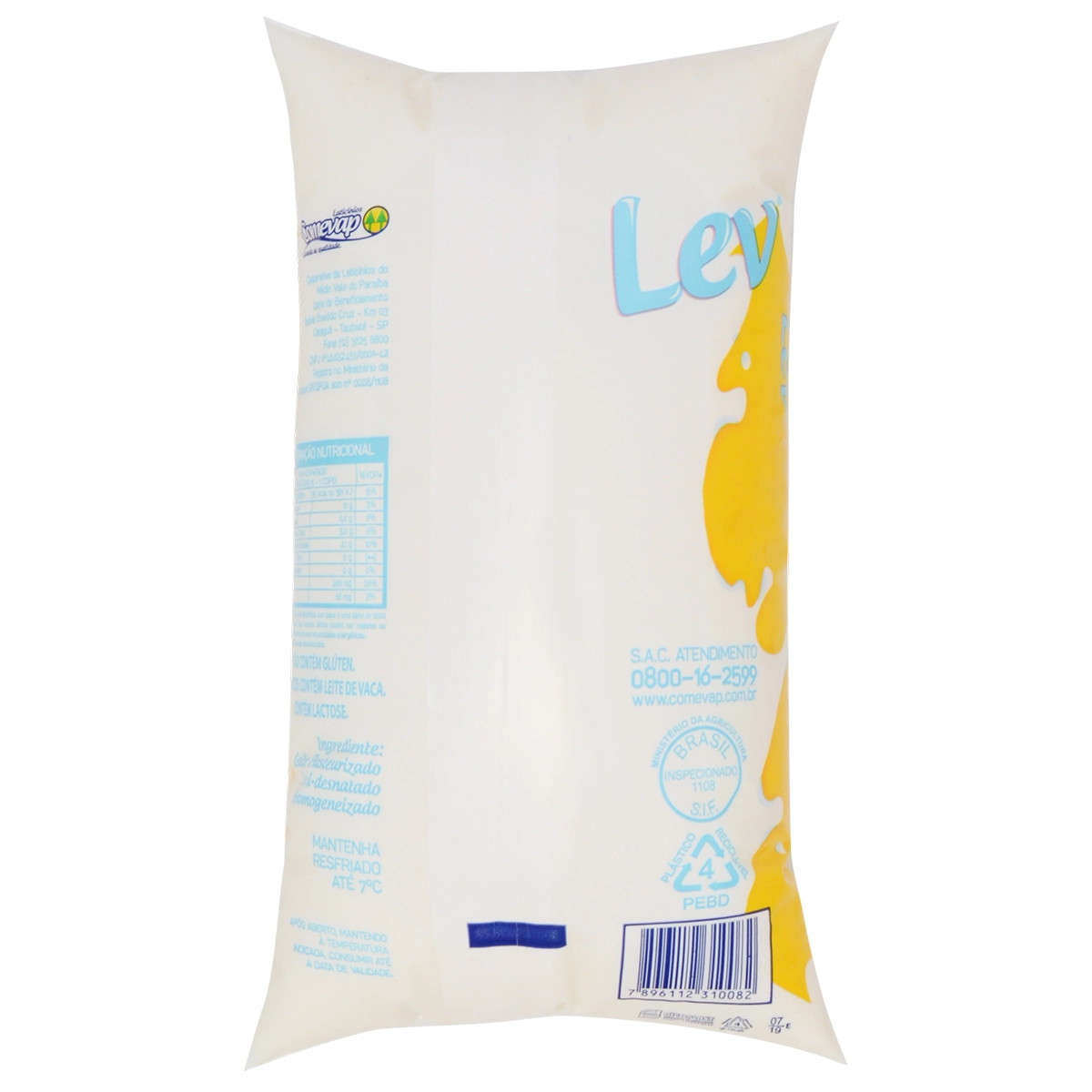 Leite Comevap Lev 1lt Sc