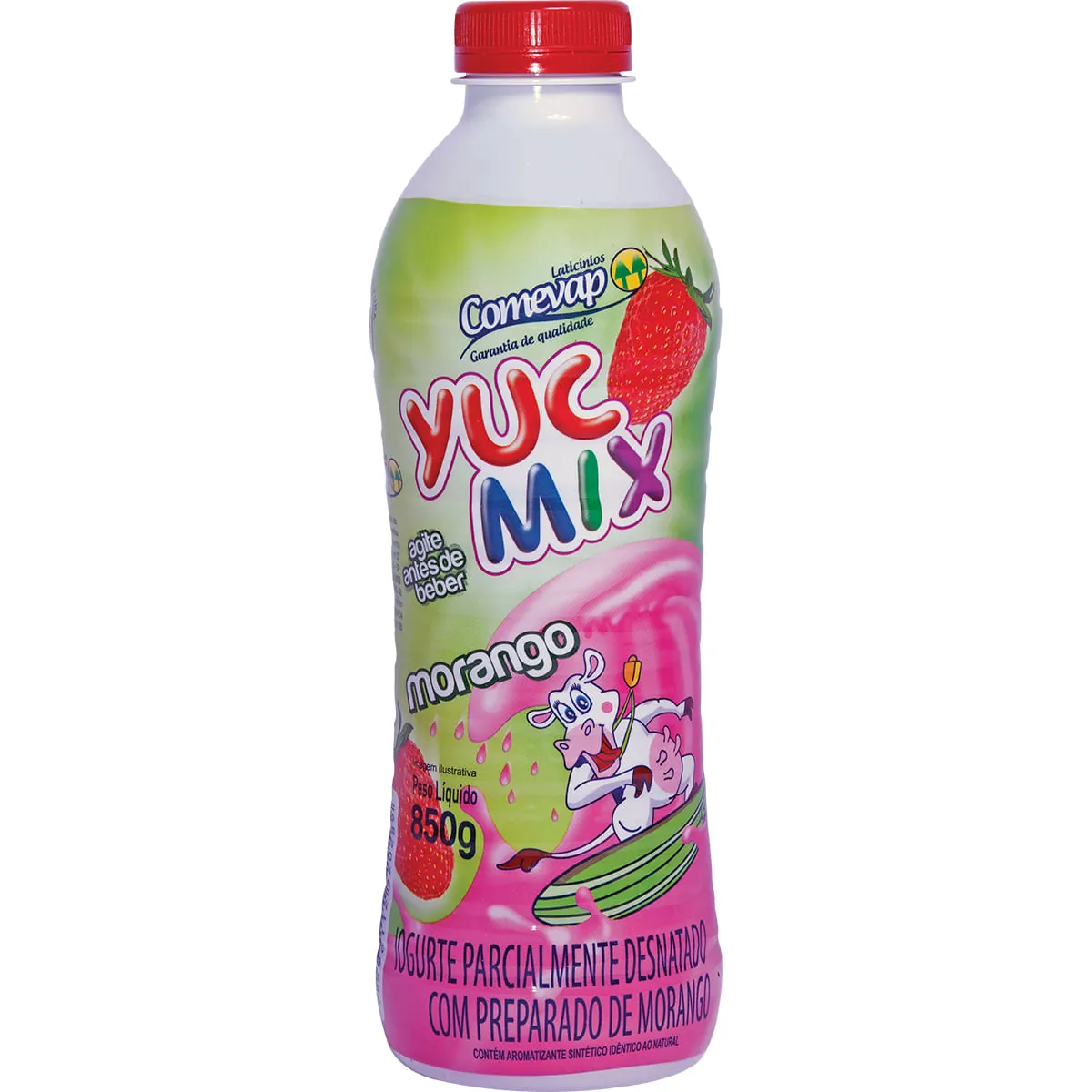 Iogurte Morango Comevap Yuc Mix 850 g