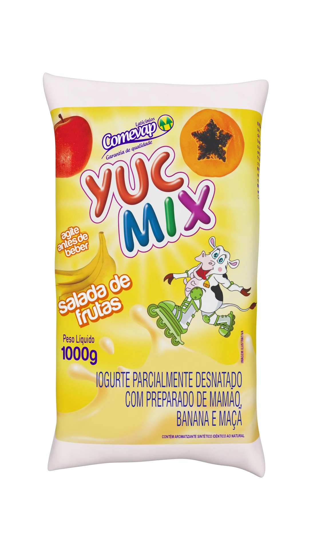 Iogurte Parcialmente Desnatado Yuc Mix Salada De Frutas 1000g