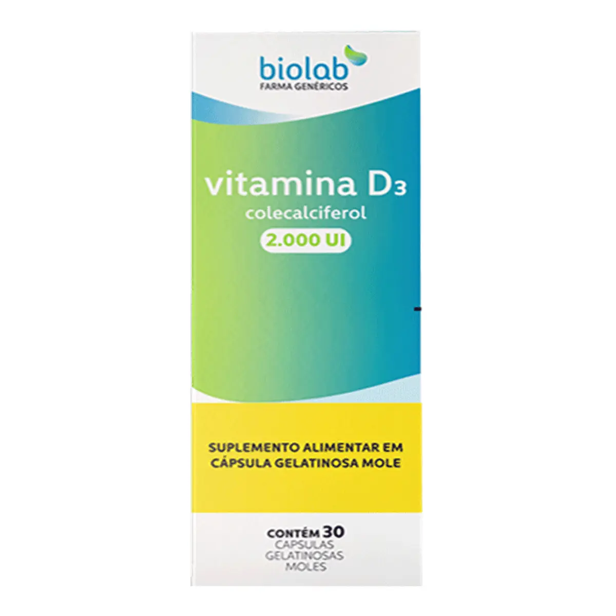 Vitamina D3 2000ui 30 Ca Biolab
