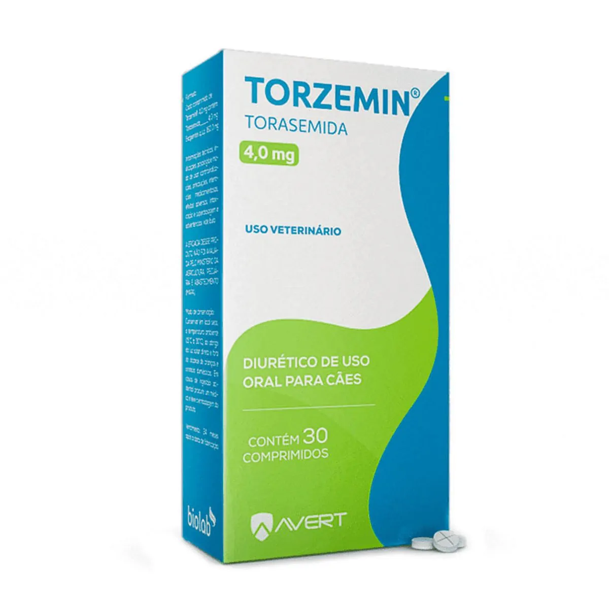Diurético Cães Torzemin Avert 30 comprimidos 4mg
