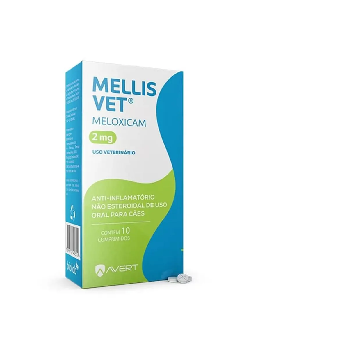 Anti-inflamatório Cães Mellis Vet Avert 2mg