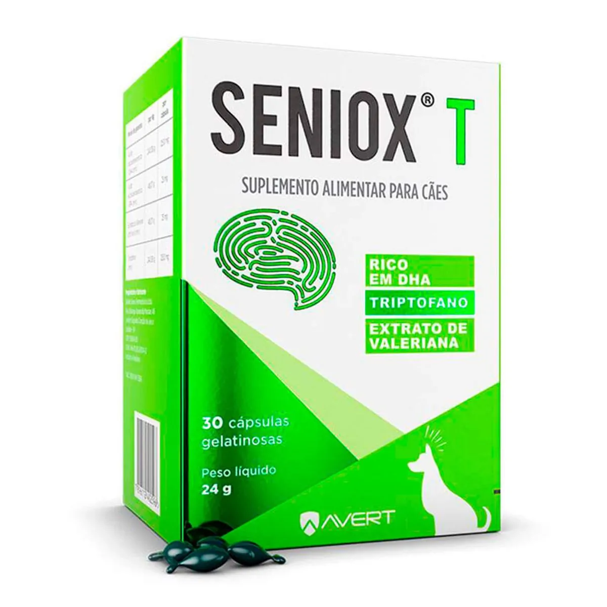 Suplemento Alimentar Seniox T Avert 30 cápsulas