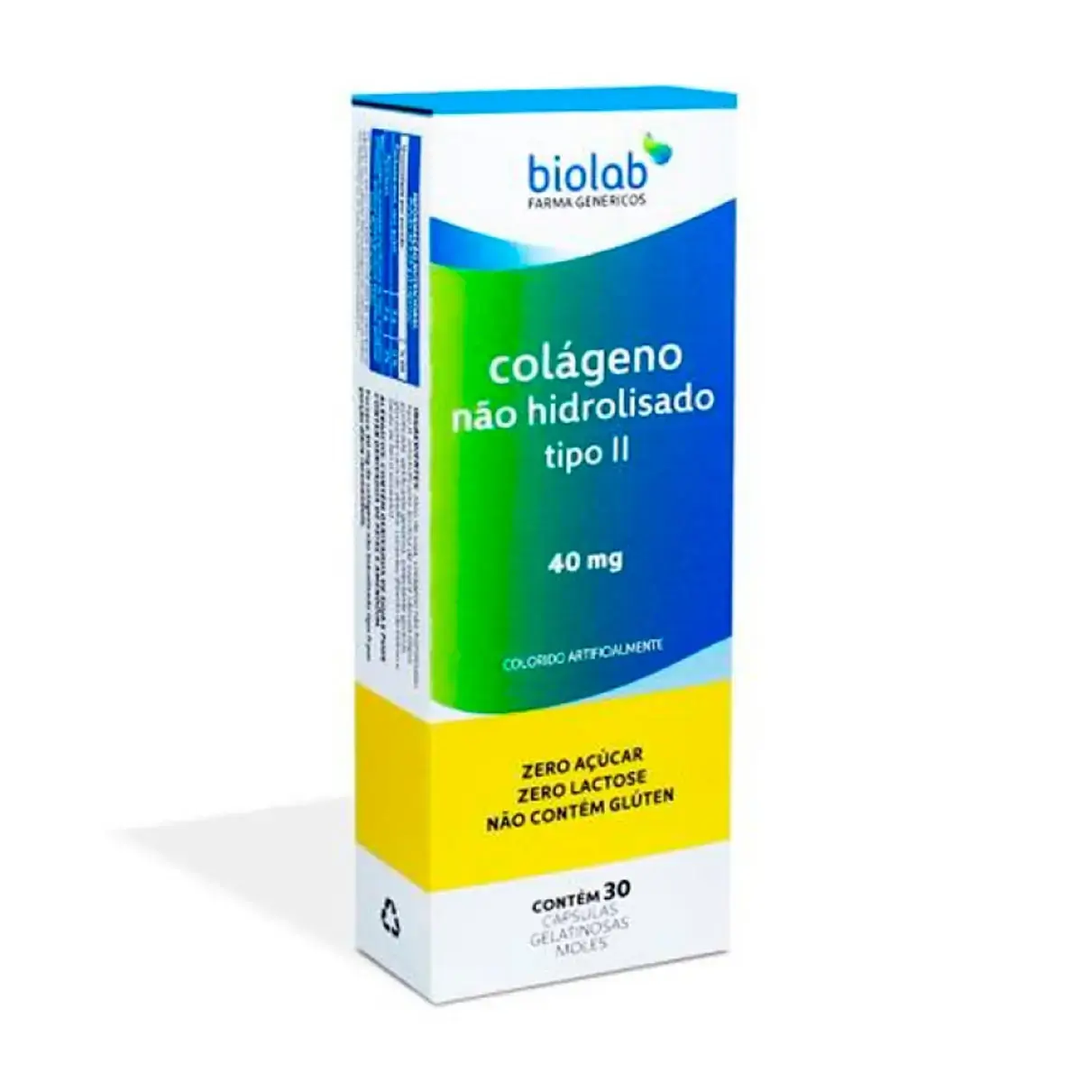 Colágeno Não Hidrolisado Tipo Ii Com 30 Cápsulas