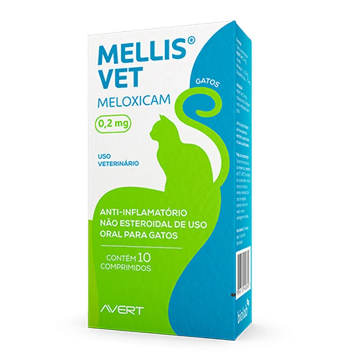Anti-inflamatório Gatos Meloxicam Mellis Vet Avert